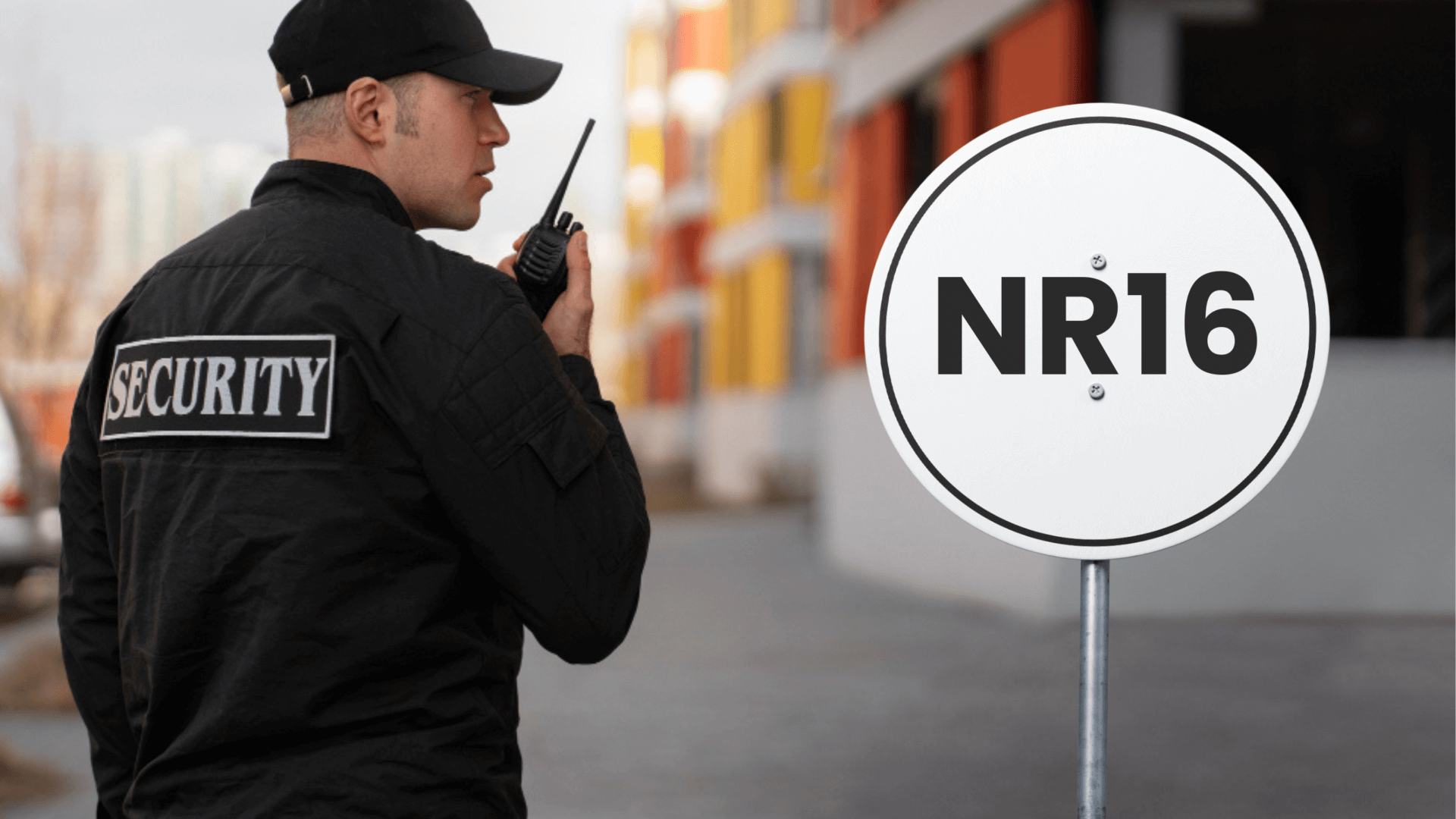 Profissional operando em ambiente de risco com medidas de segurança para cumprimento da NR-16.